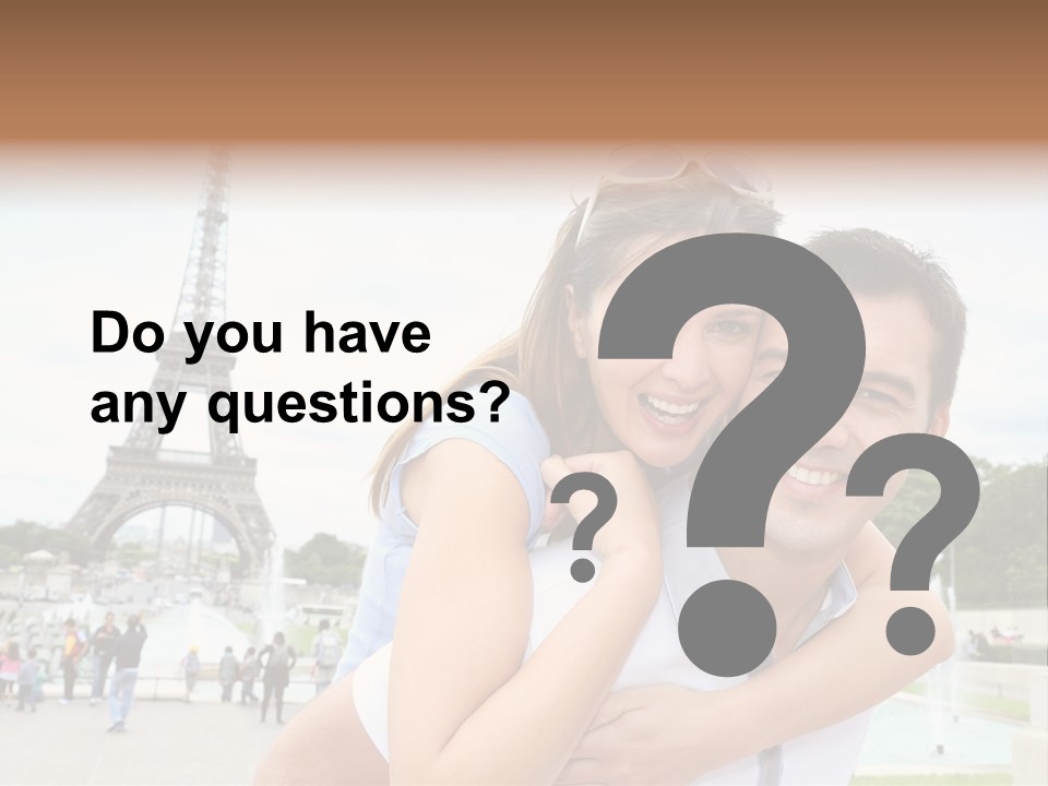 Eiffel Tower Fun Town PowerPoint Template