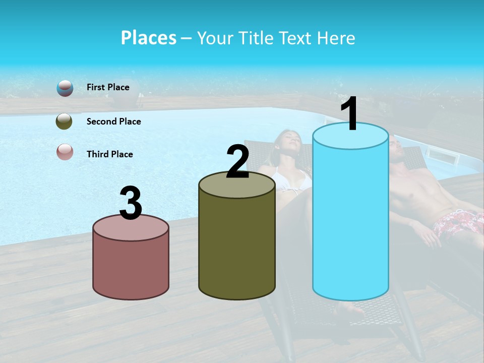 Swimming Pool Property Embracing PowerPoint Template