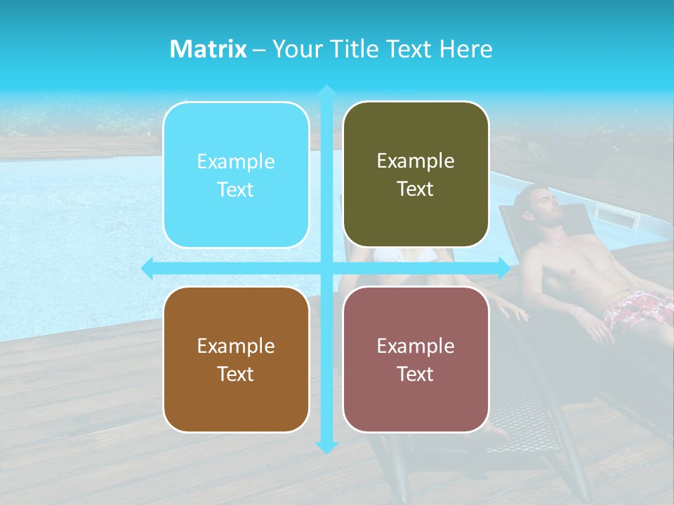 Swimming Pool Property Embracing PowerPoint Template