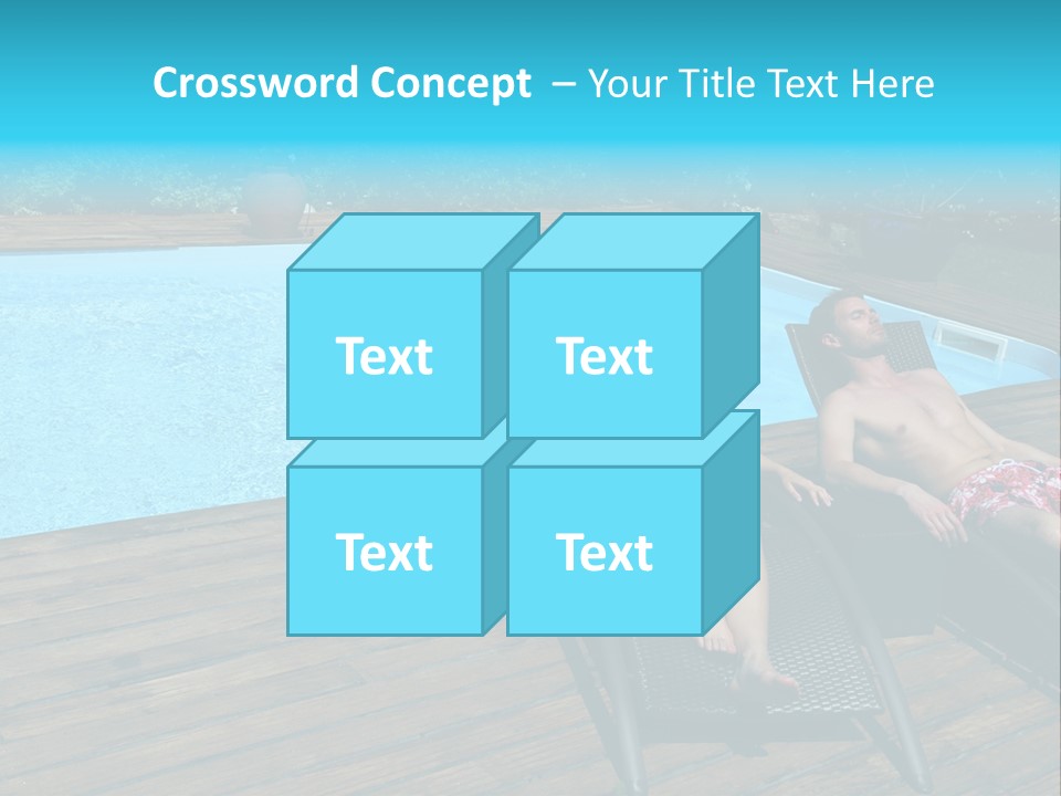 Swimming Pool Property Embracing PowerPoint Template