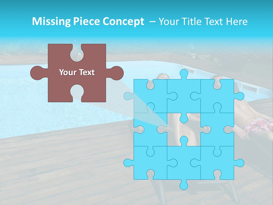Swimming Pool Property Embracing PowerPoint Template
