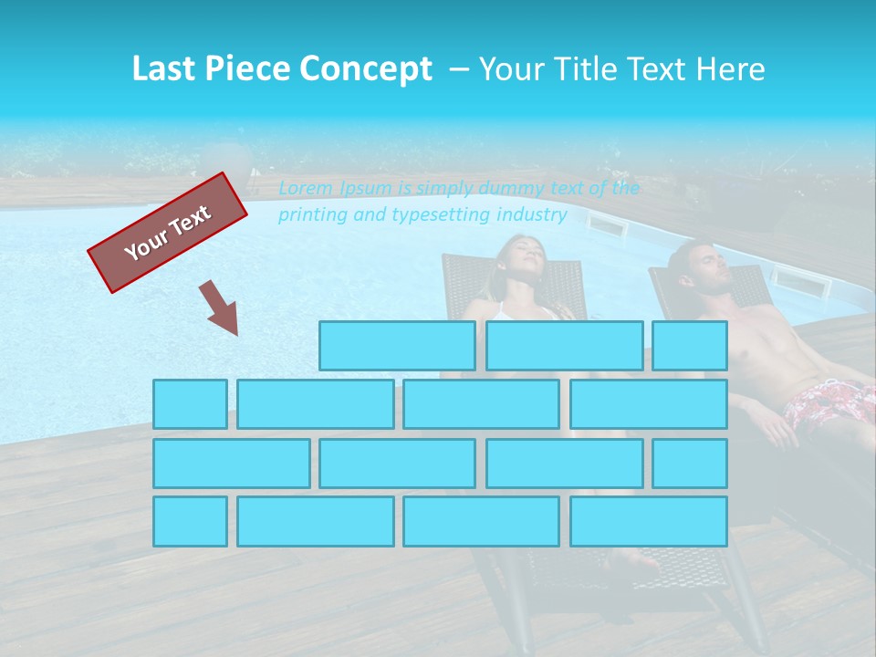 Swimming Pool Property Embracing PowerPoint Template