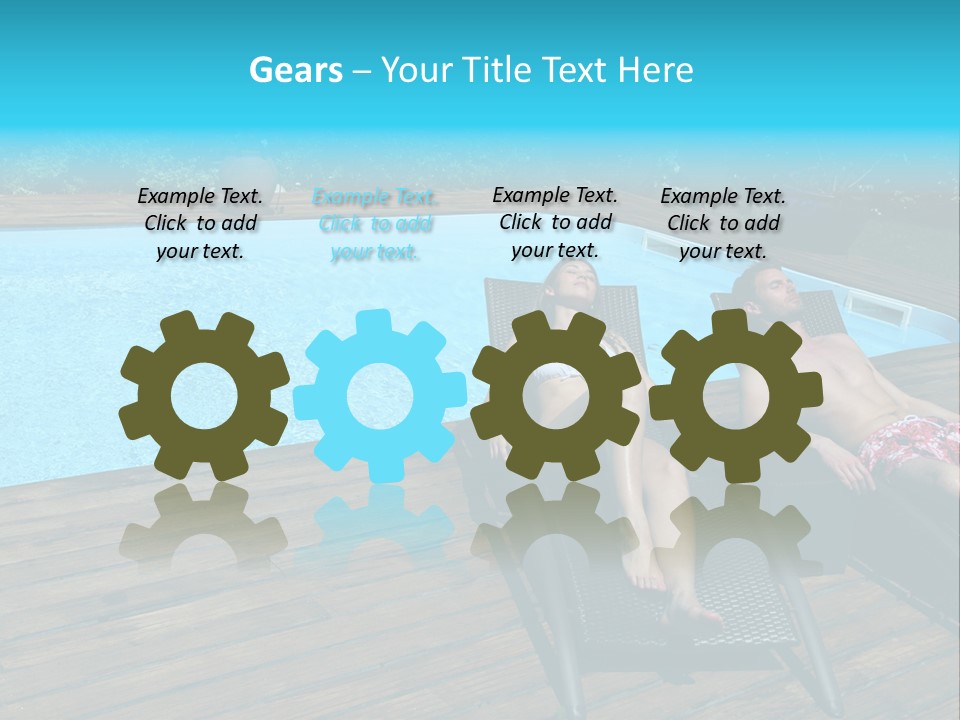 Swimming Pool Property Embracing PowerPoint Template