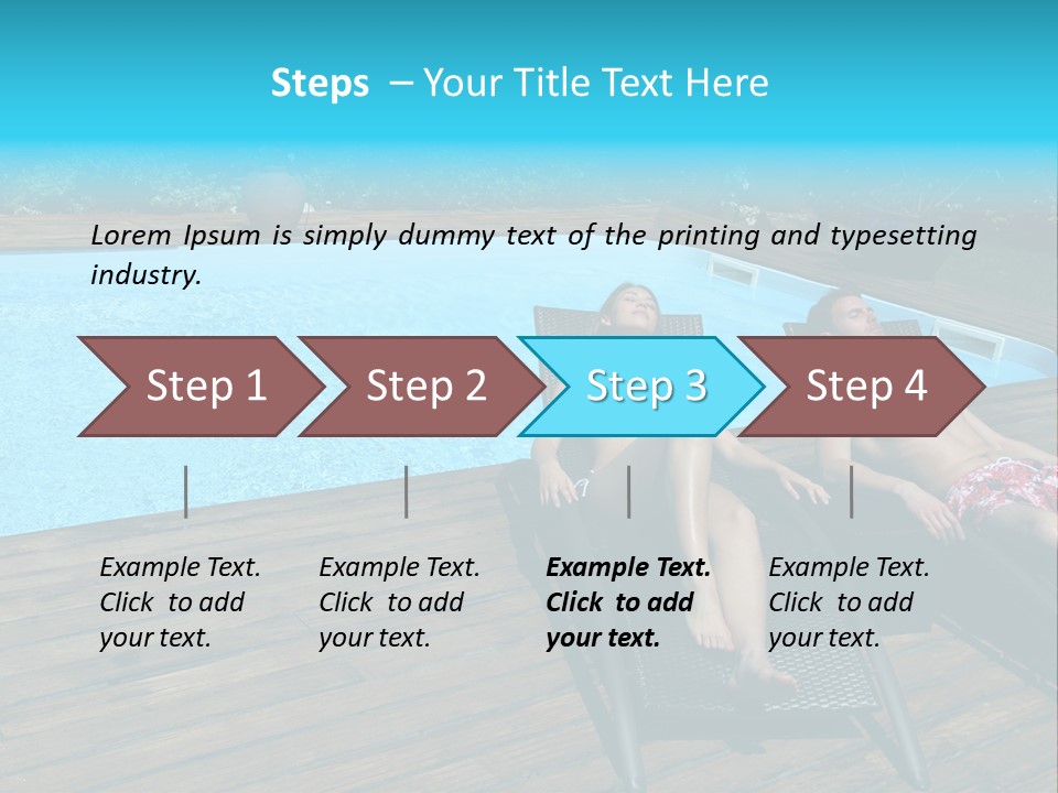 Swimming Pool Property Embracing PowerPoint Template