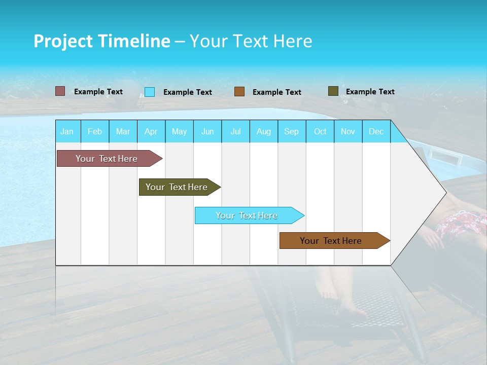 Swimming Pool Property Embracing PowerPoint Template