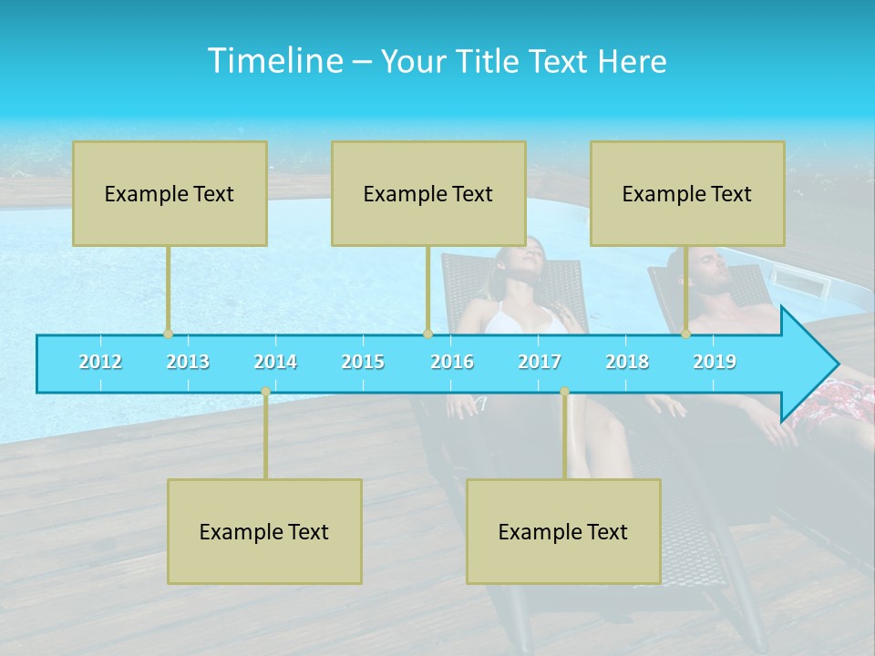 Swimming Pool Property Embracing PowerPoint Template