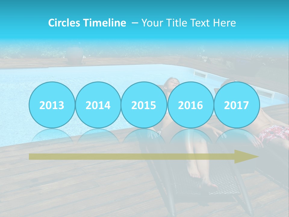 Swimming Pool Property Embracing PowerPoint Template