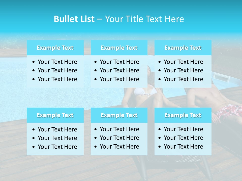 Swimming Pool Property Embracing PowerPoint Template