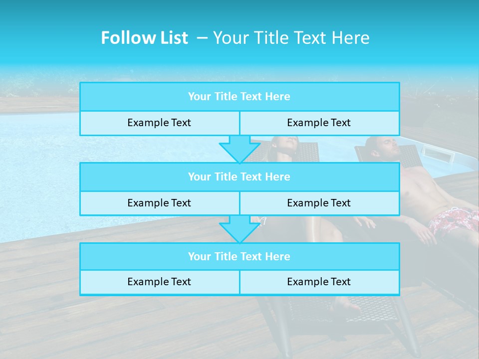 Swimming Pool Property Embracing PowerPoint Template
