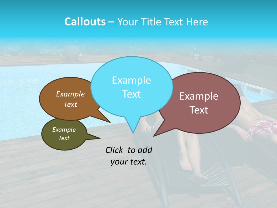 Swimming Pool Property Embracing PowerPoint Template