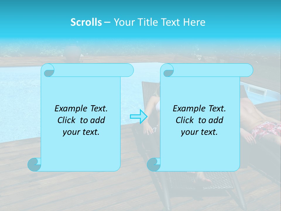 Swimming Pool Property Embracing PowerPoint Template