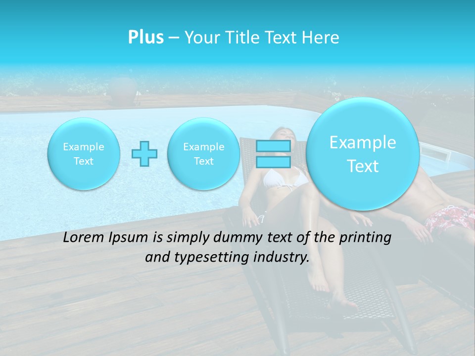 Swimming Pool Property Embracing PowerPoint Template