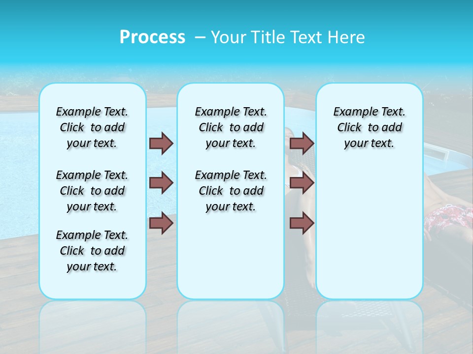 Swimming Pool Property Embracing PowerPoint Template