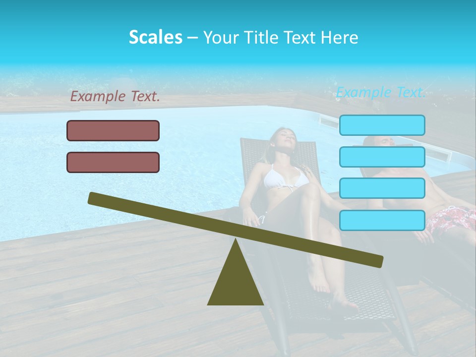 Swimming Pool Property Embracing PowerPoint Template