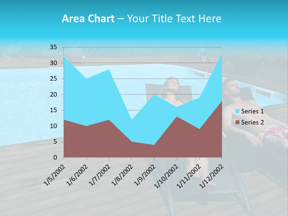 Swimming Pool Property Embracing PowerPoint Template