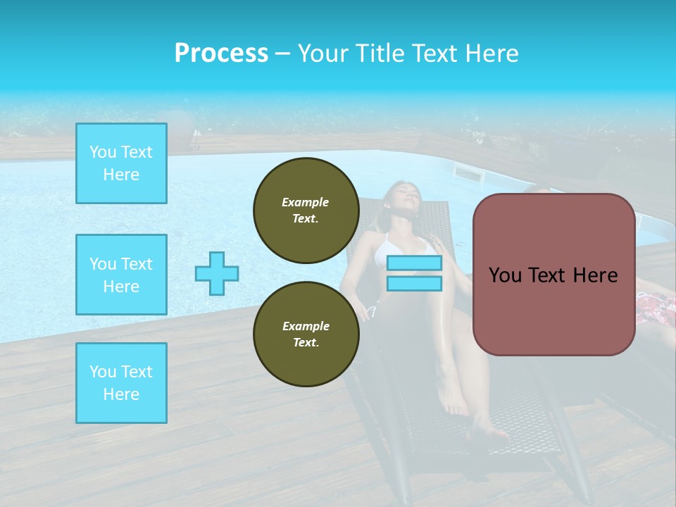Swimming Pool Property Embracing PowerPoint Template
