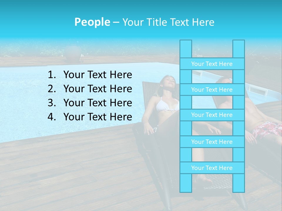 Swimming Pool Property Embracing PowerPoint Template