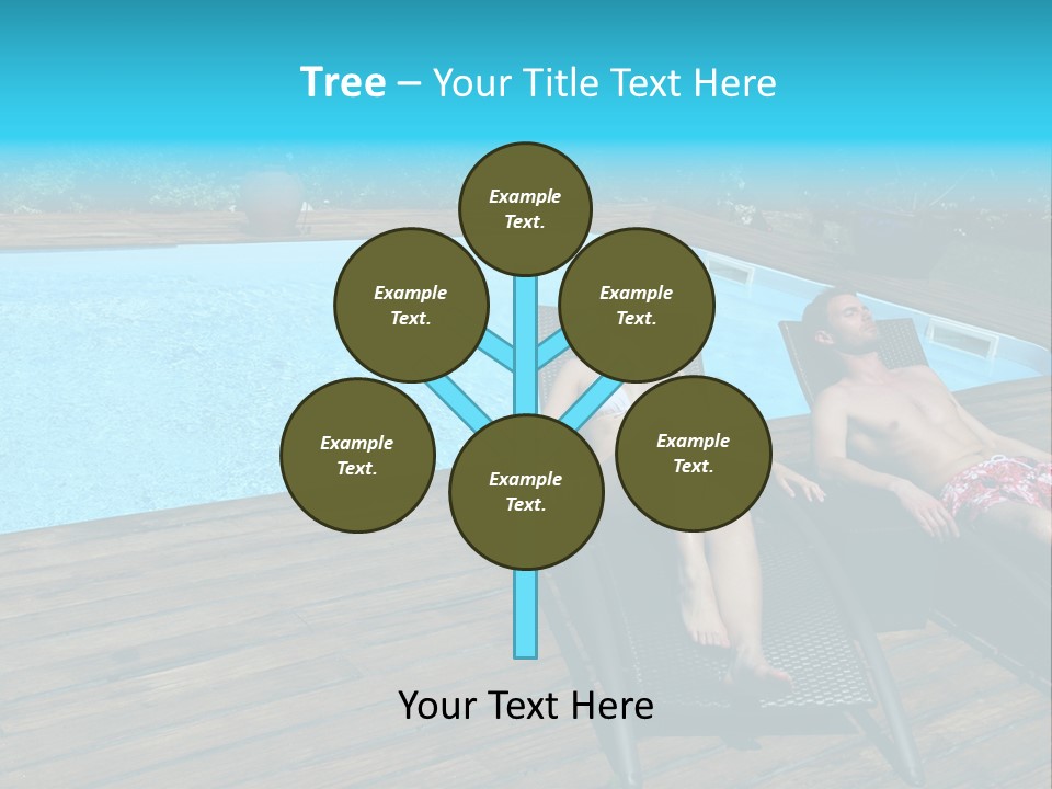 Swimming Pool Property Embracing PowerPoint Template