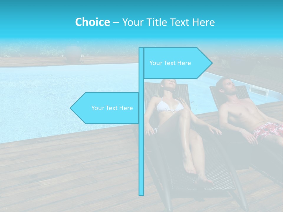 Swimming Pool Property Embracing PowerPoint Template