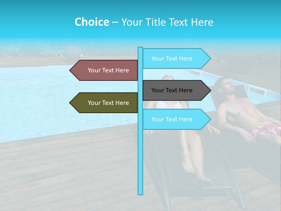 Swimming Pool Property Embracing PowerPoint Template
