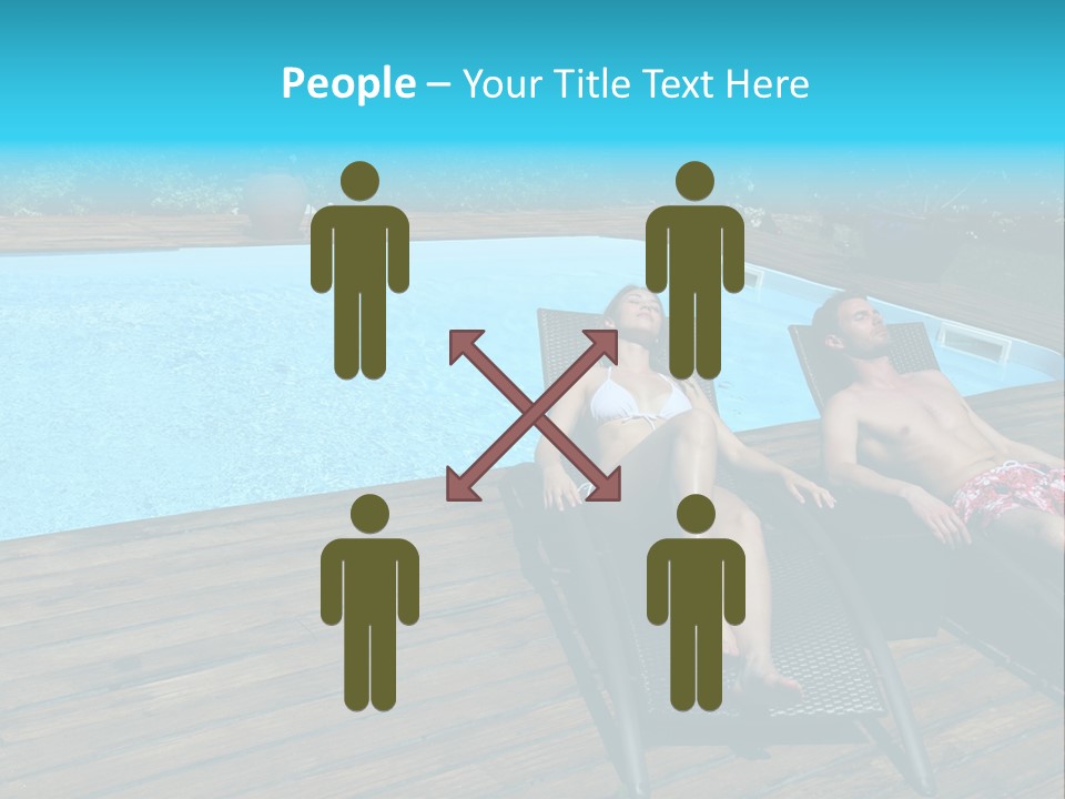 Swimming Pool Property Embracing PowerPoint Template