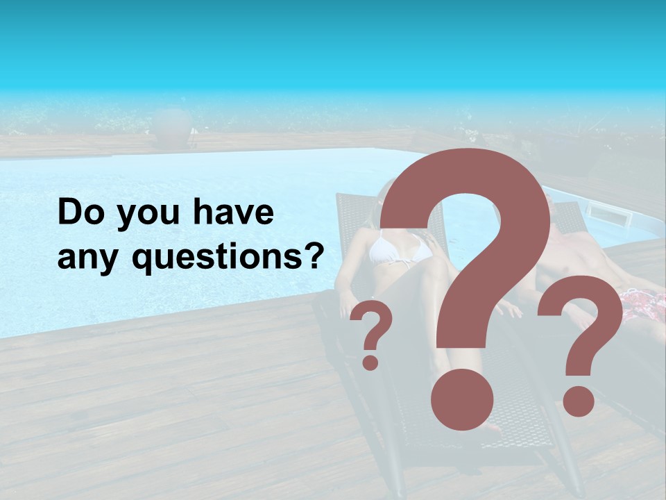 Swimming Pool Property Embracing PowerPoint Template