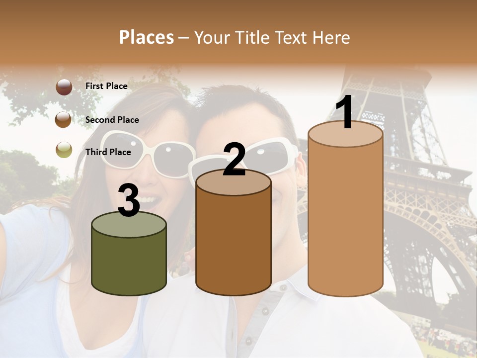 Smiling Couple Fun PowerPoint Template