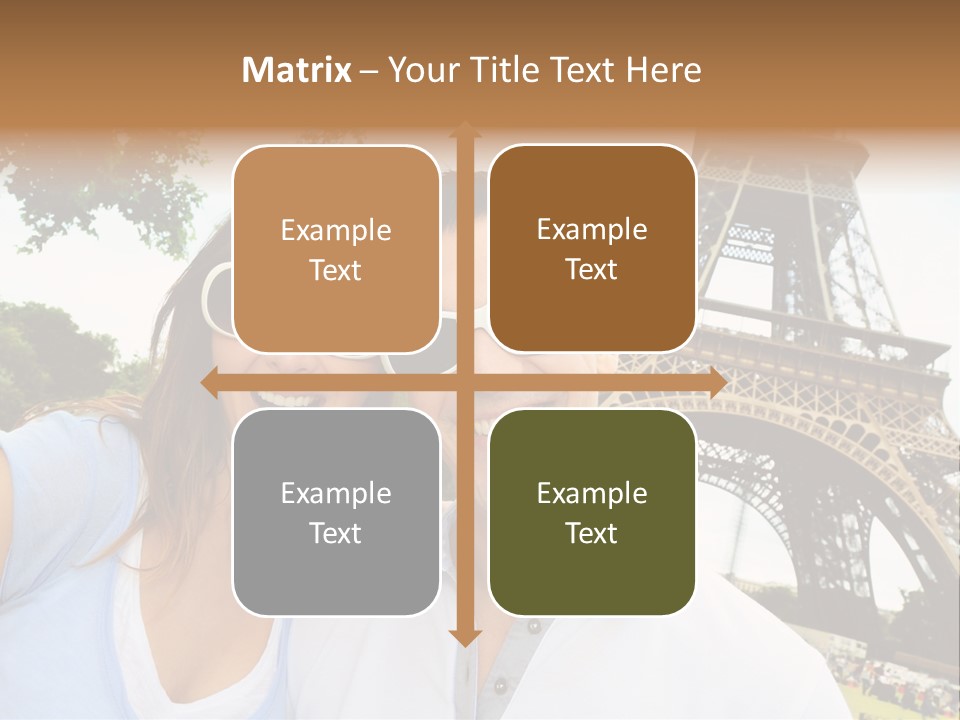 Smiling Couple Fun PowerPoint Template