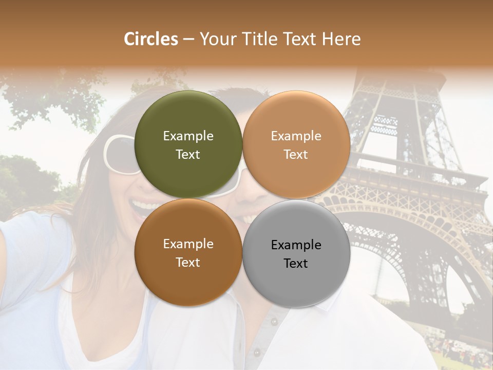 Smiling Couple Fun PowerPoint Template