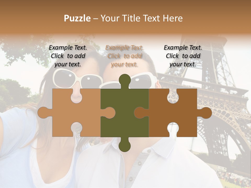 Smiling Couple Fun PowerPoint Template