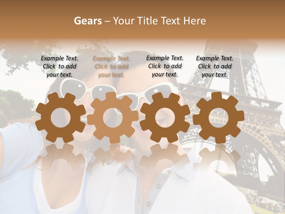 Smiling Couple Fun PowerPoint Template