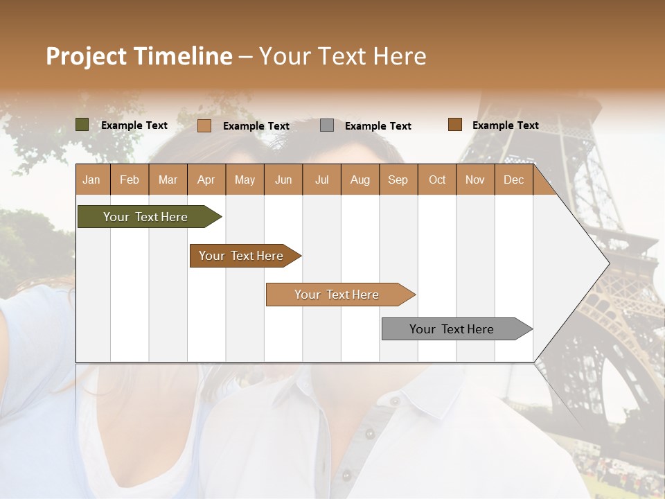 Smiling Couple Fun PowerPoint Template