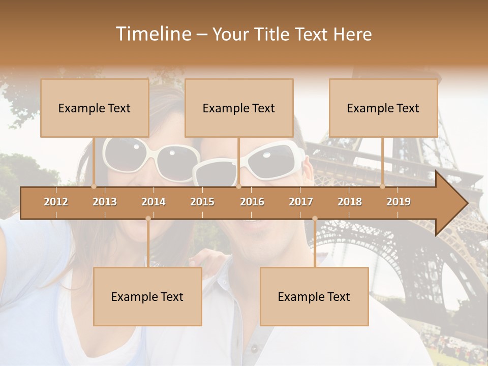 Smiling Couple Fun PowerPoint Template