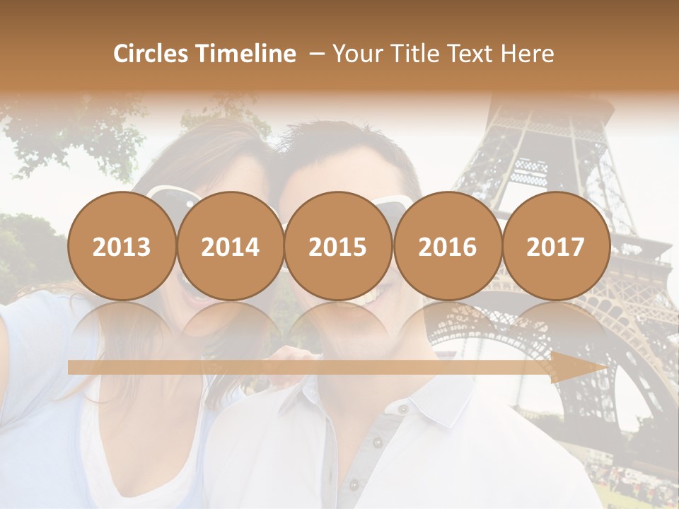 Smiling Couple Fun PowerPoint Template