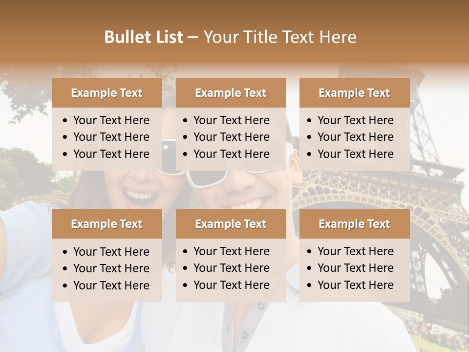 Smiling Couple Fun PowerPoint Template