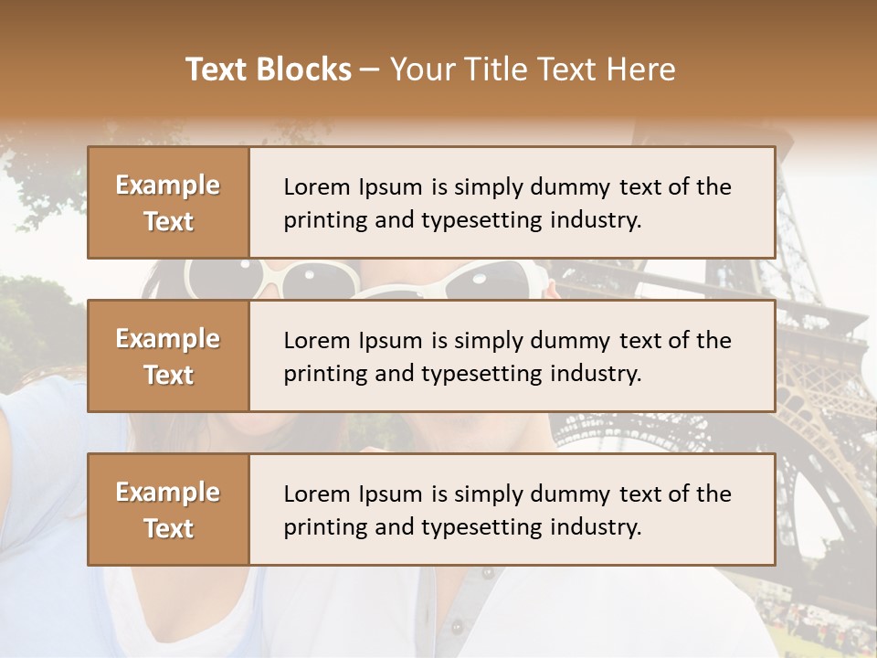 Smiling Couple Fun PowerPoint Template