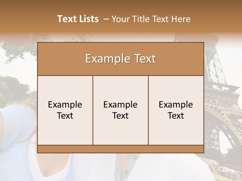 Smiling Couple Fun PowerPoint Template