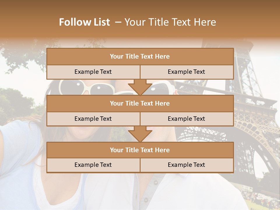 Smiling Couple Fun PowerPoint Template
