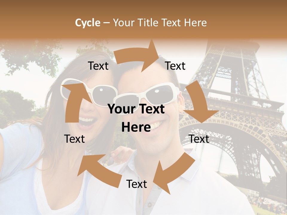 Smiling Couple Fun PowerPoint Template