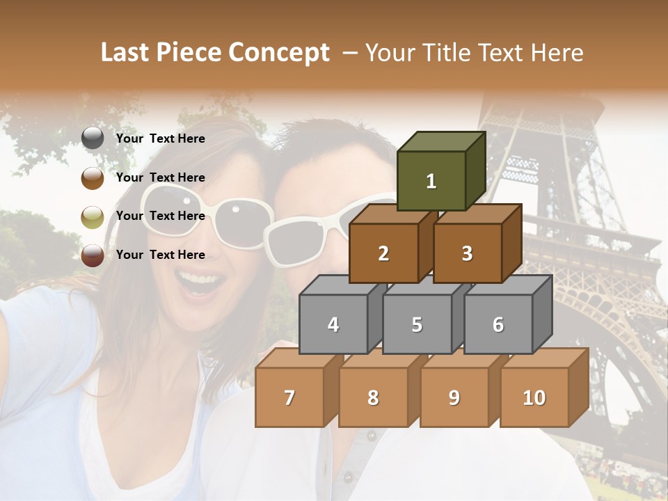 Smiling Couple Fun PowerPoint Template