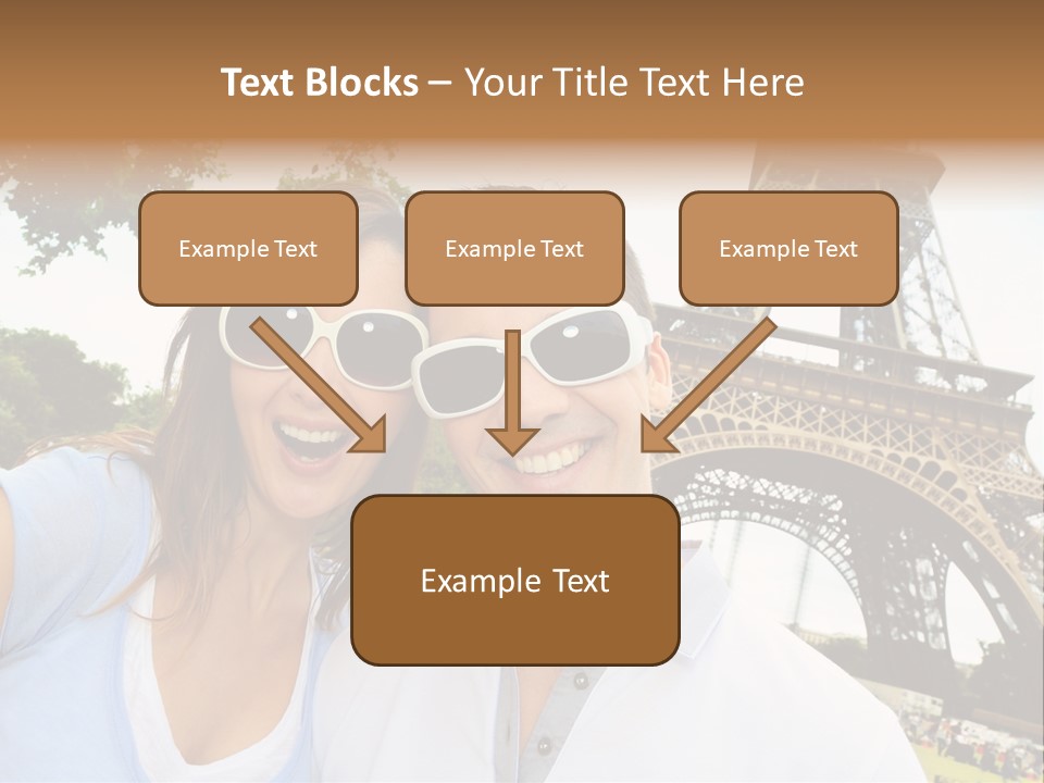 Smiling Couple Fun PowerPoint Template