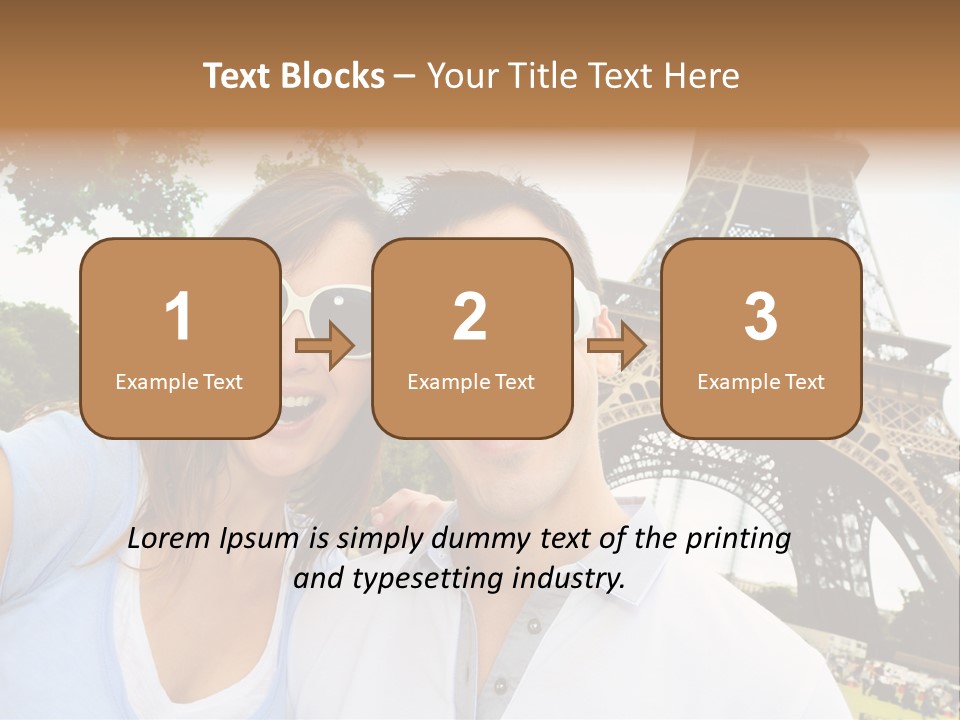 Smiling Couple Fun PowerPoint Template