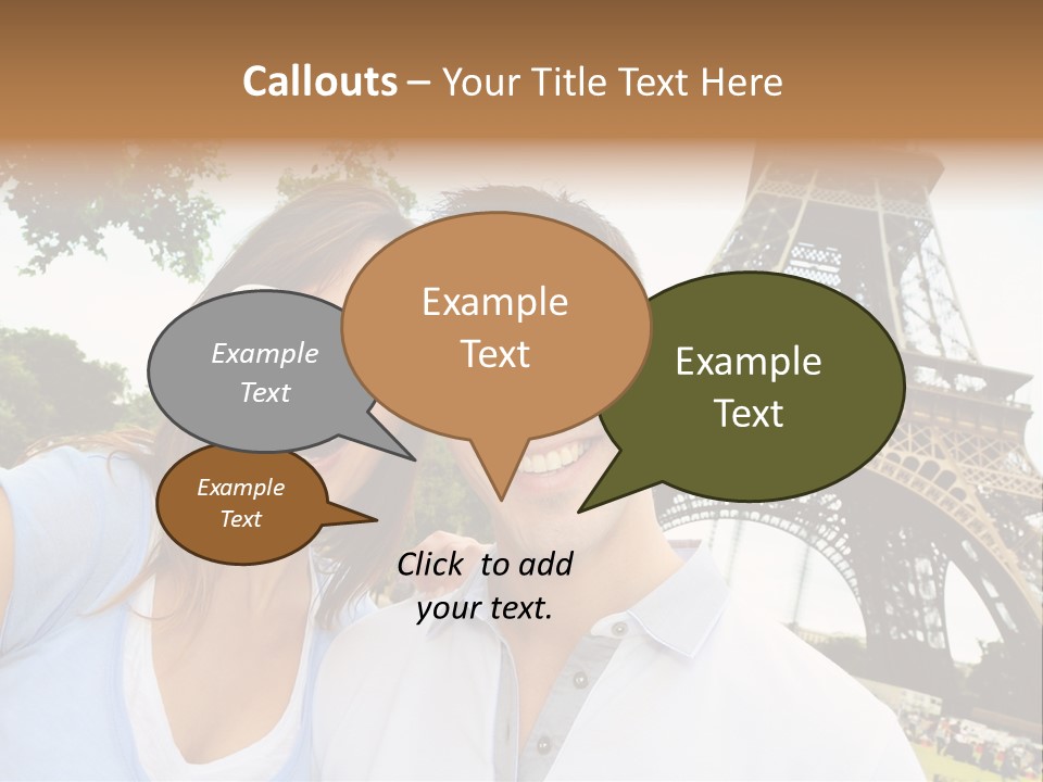 Smiling Couple Fun PowerPoint Template