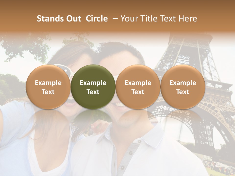 Smiling Couple Fun PowerPoint Template