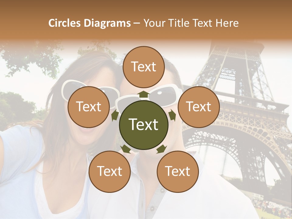 Smiling Couple Fun PowerPoint Template