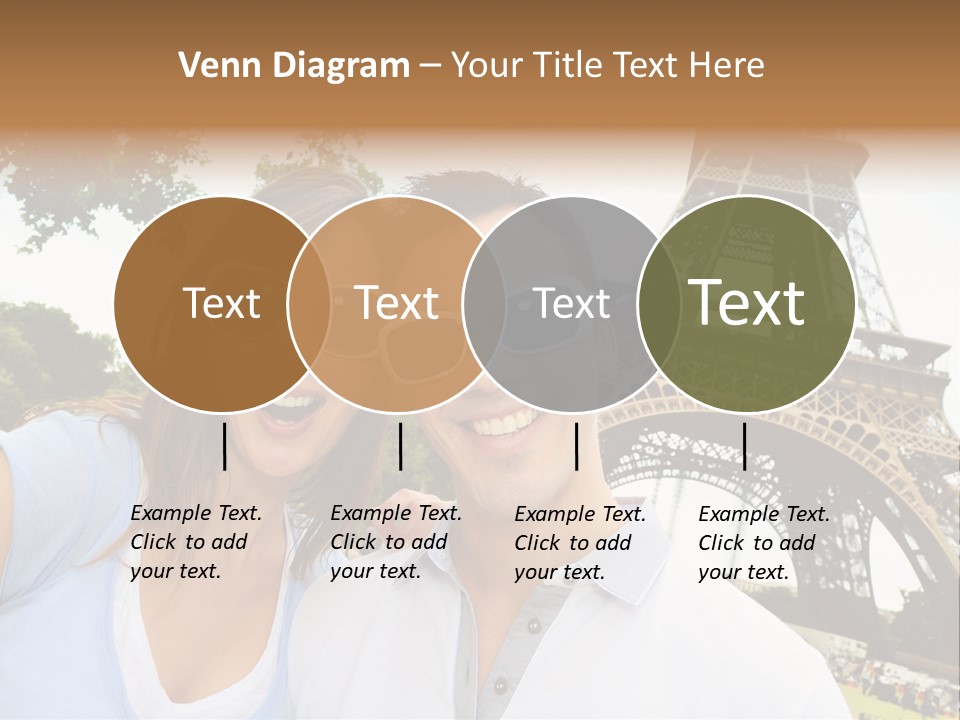 Smiling Couple Fun PowerPoint Template