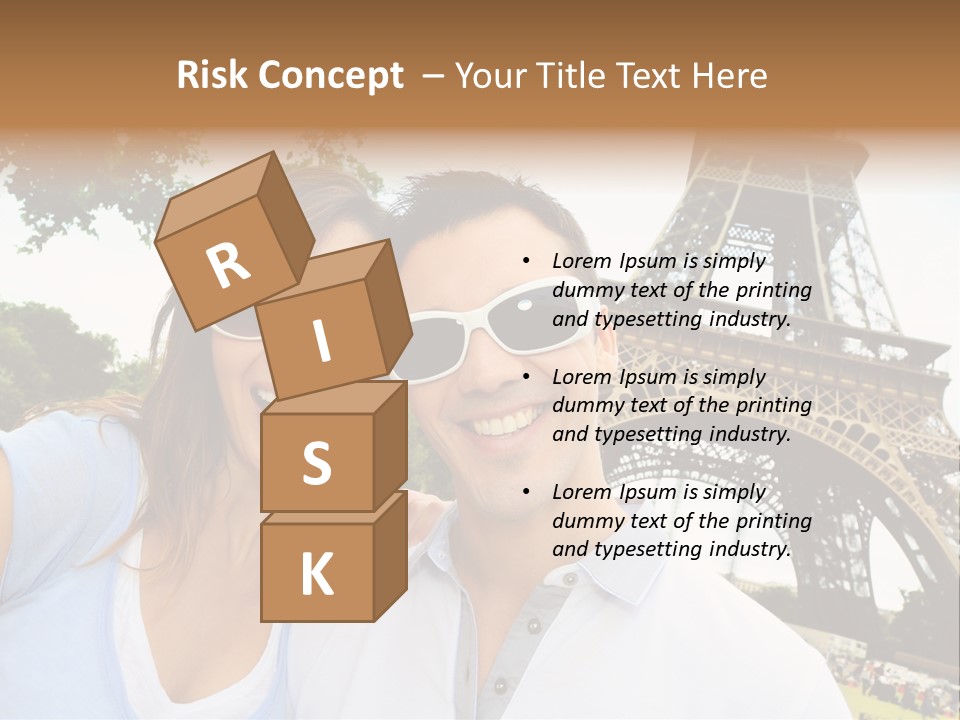 Smiling Couple Fun PowerPoint Template