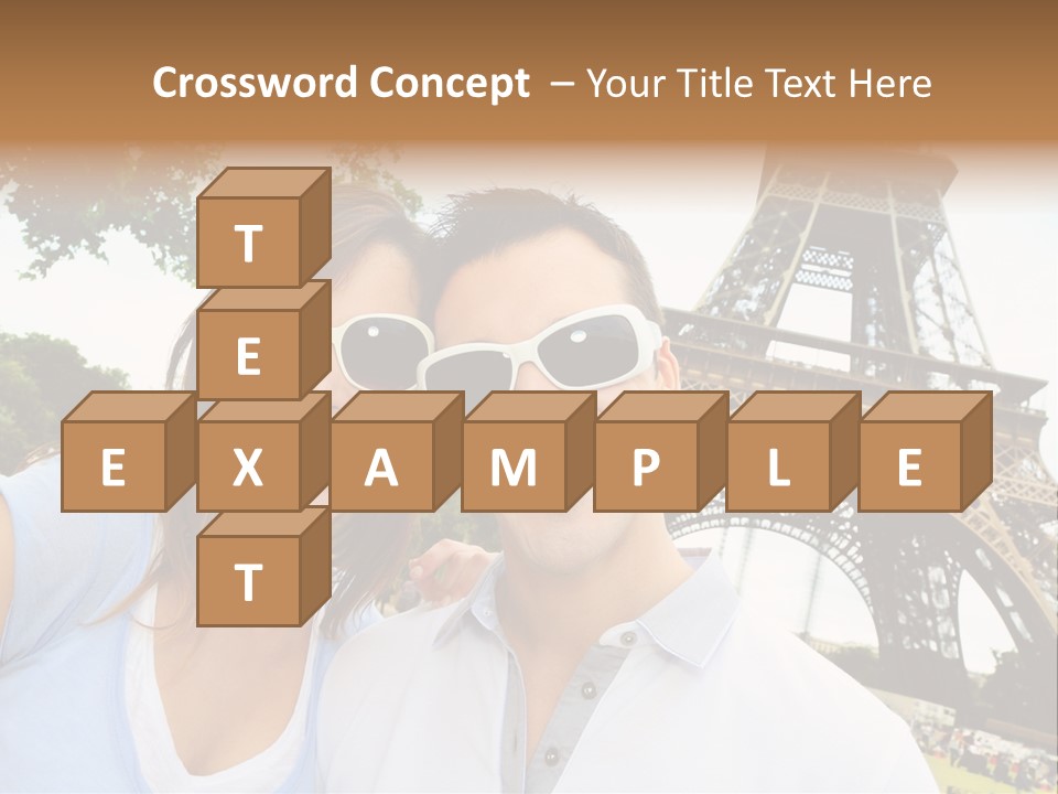 Smiling Couple Fun PowerPoint Template