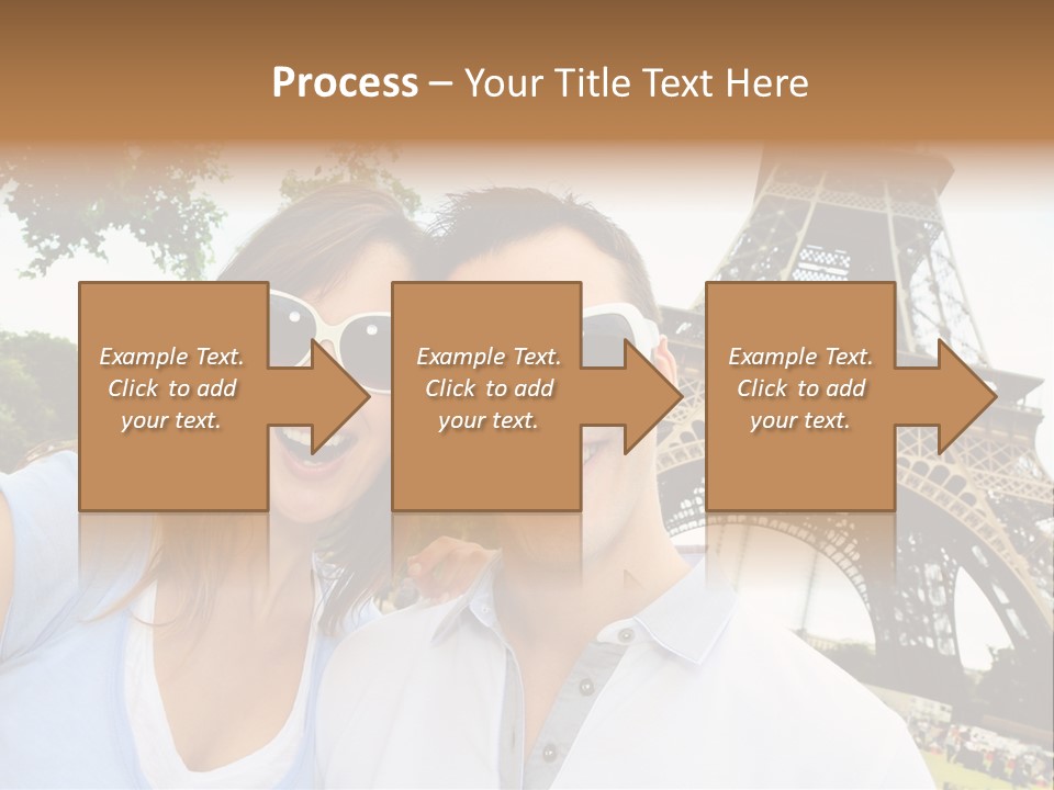 Smiling Couple Fun PowerPoint Template
