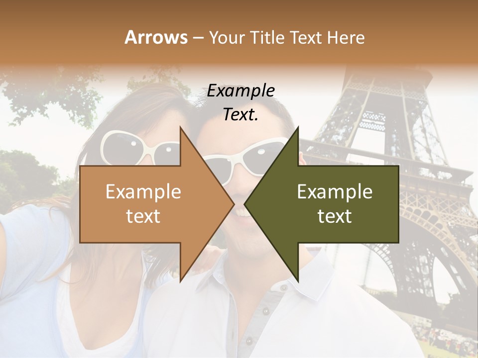 Smiling Couple Fun PowerPoint Template